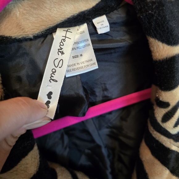 Tiger Print Trenchcoat Jacket Medium - Picture 6 of 8